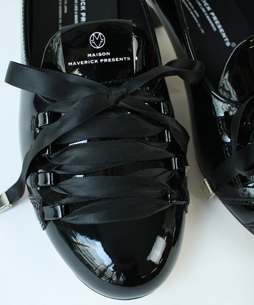MAISON MAVERICK PRESENTS】Patent Lace-Up Pumps | 『Scrap Book