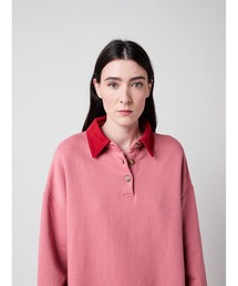 BOBO CHOSES（ボボショーズ）の「Colour block polo oversize sweatshirt（スウェット）」