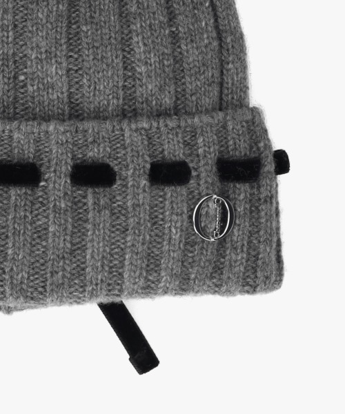 Chapeau d' O（シャポードオー）の「Chapeau d' O  Triple Ribbon Knit Watch / シャポードオー（ニットキャップ/ビーニー・レディース・グレー/ホワイト/ピンク・FREE）」の6枚目の写真