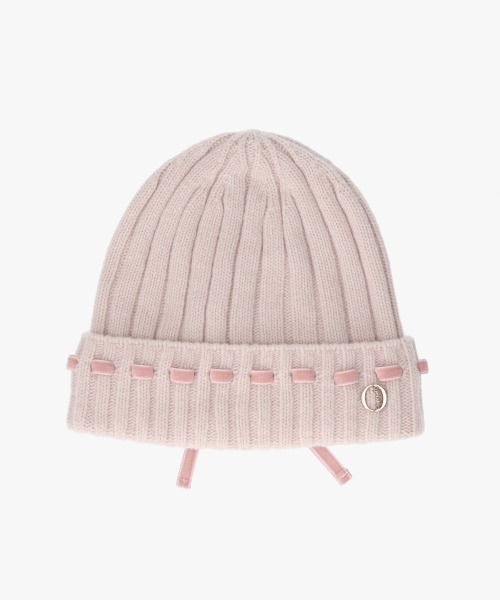 Chapeau d' O（シャポードオー）の「Chapeau d' O  Triple Ribbon Knit Watch / シャポードオー（ニットキャップ/ビーニー・レディース・グレー/ホワイト/ピンク・FREE）」の11枚目の写真