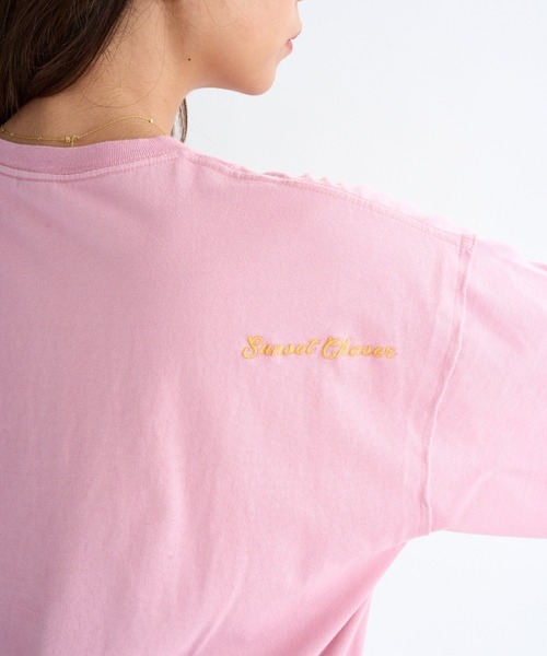 ROXY(ロキシー)の「BELLIS S/S TEE /ロキシーフラワー刺繍ドロップショルダークルーネック半袖Tシャツ(Tシャツ/カットソー・レディース・ブラック/ピンク/ホワイト/ベージュ・LARGE/MEDIUM/SMALL)」の10枚目の写真
