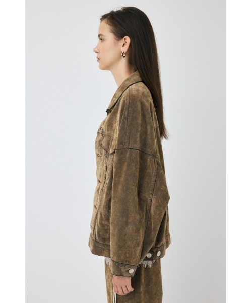 MOUSSYマウジー☆gimmick fur bono jacket 極美品 MOUSSY（マウジー）の「F/LEATHER BONDING ジャケット（その他
