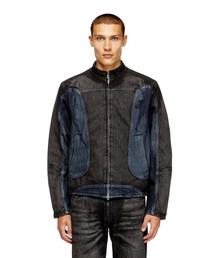 DIESEL（ディーゼル）の「メンズ ジップアップ ブラックデニムブルゾン