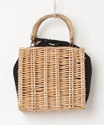 《新品・未使用タグ付き》DATOU 黒 かごバッグ ブランド古着】かごバッグ（ブラック/黒色系）古着通販 - ZOZOUSED