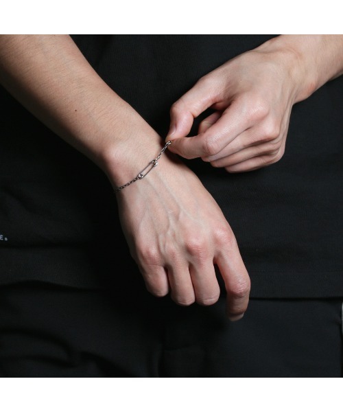 JAM HOME MADE（ジャムホームメイド）の「安全ピン ダイヤモンド チェーン ブレスレット XS メンズ レディース ユニセックス SILVER925（ネックレス・メンズ・シルバー・ONE SIZE）」の5枚目の写真