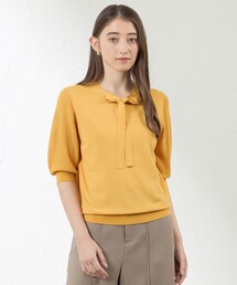 AMACA（アマカ）の「バルキーレーヨンボウタイニット（ニット/セーター）」