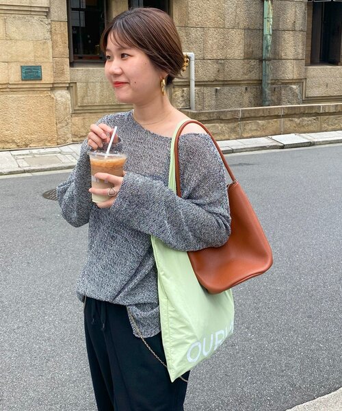 DouDou（ドゥドゥ）の「【インフルエンサー SAKURA企画】バケツ型ショルダーバッグ（ショルダーバッグ・レディース・ブラック/ブルー/ブラウン・FREE）」の17枚目の写真