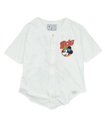 DISNEY VINTAGE | 【USED】90’s Disney “Mickey” ベースボールシャツ USA製(Tシャツ/カットソー)