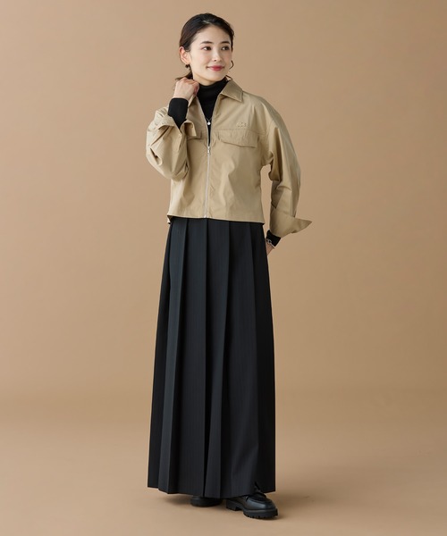 LACOSTE（ラコステ）の「ジップアップブルゾンシャツ（シャツ/ブラウス・レディース・ブラック/ベージュ・40/38/36/34）」の15枚目の写真