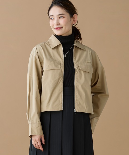 セール】ジップアップブルゾンシャツ（シャツ/ブラウス）｜LACOSTE