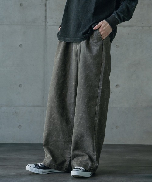 RATTLE TRAP(ラトルトラップ)の「スエードコーティングツータックワイドパンツ(その他パンツ・メンズ・ブラック/グレー・L/M)」の13枚目の写真