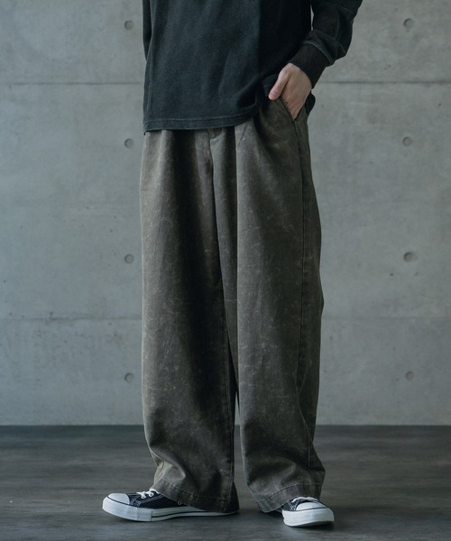 RATTLE TRAP(ラトルトラップ)の「スエードコーティングツータックワイドパンツ(その他パンツ・メンズ・ブラック/グレー・L/M)」の11枚目の写真