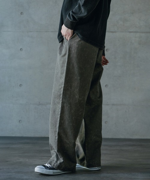 RATTLE TRAP(ラトルトラップ)の「スエードコーティングツータックワイドパンツ(その他パンツ・メンズ・ブラック/グレー・L/M)」の15枚目の写真