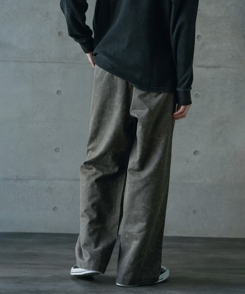 RATTLE TRAP(ラトルトラップ)の「スエードコーティングツータックワイドパンツ(その他パンツ・メンズ・ブラック/グレー・L/M)」の10枚目の写真