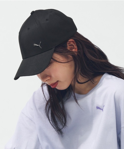 PUMA(プーマ)の「プーマ PUMA ESS メタル プーマ キャット BB キャップ(キャップ・レディース・ブラック・57cm)」の1枚目の写真