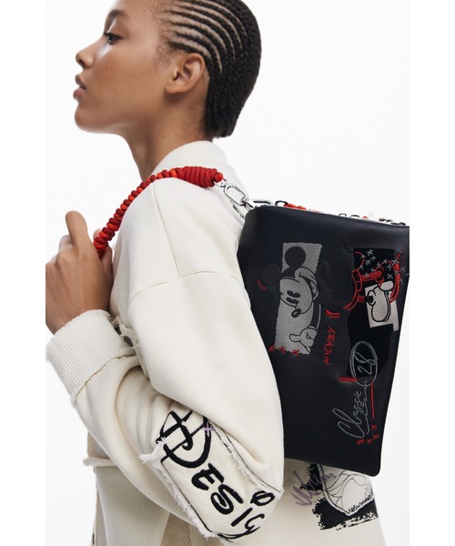 Desigual(デシグアル)の「ミッキーマウスプリントショルダーバッグ ミニ ブラック(ハンドバッグ・レディース・ブラック・FREE)」の12枚目の写真