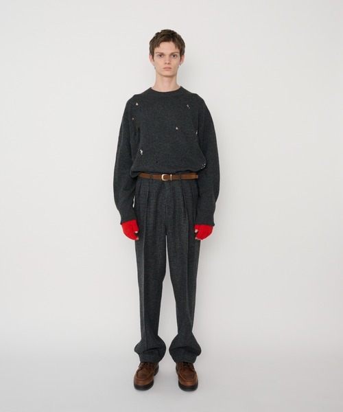 JOHN MASON SMITH(ジョンメイソンスミス)の「JOHN MASON SMITH BRITISH WOOL SLACKS (25WPT-#950SW)(スラックス・メンズ・グレー・LARGE/MEDIUM)」の4枚目の写真