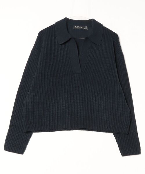 ウールブレンド ポロ セーター（ニット/セーター）｜LAUREN RALPH