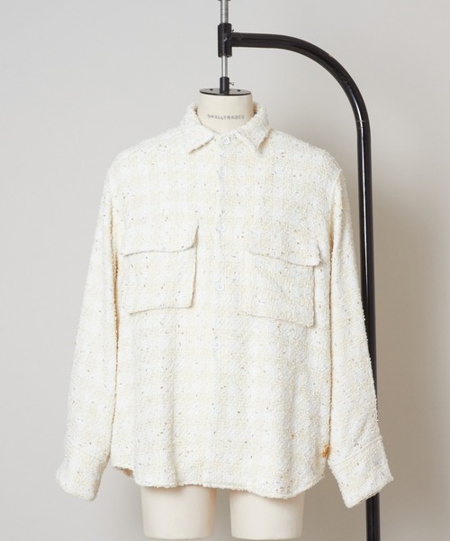 SHINYAKOZUKA（シンヤコヅカ）の「HIS WORK SHIRT（シャツ/ブラウス・メンズ・ブラック/オフホワイト・MEDIUM/X-SMALL/LARGE）」の2枚目の写真