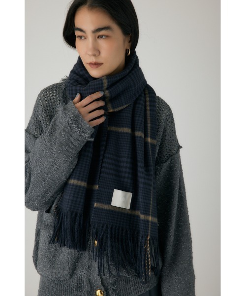 セール】カシミアタッチチェックストール マフラー（ストール/ショール