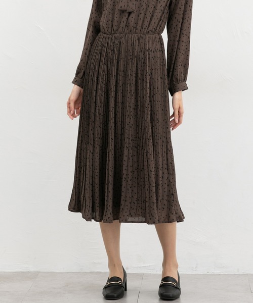 Honeys（ハニーズ）の「ボウタイワンピース（ワンピース・レディース・ブラウン系その他/ブルー/ネイビー/ブラック×グレー・M/LL/L/3L/S）」の17枚目の写真