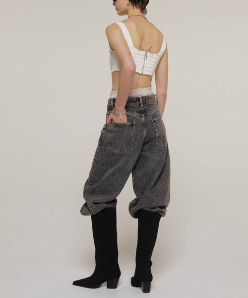 JOSE MOON(ジョゼムーン)の「WESTERN LONG BOOTS/ウエスタンロングブーツ(ブーツ・レディース・ブラック・35/37/39)」の2枚目の写真