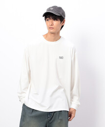 Purple&Yellow（パープルアンドイエロー）の「ワンポイントプリント長袖Ｔシャツ（Tシャツ/カットソー）」