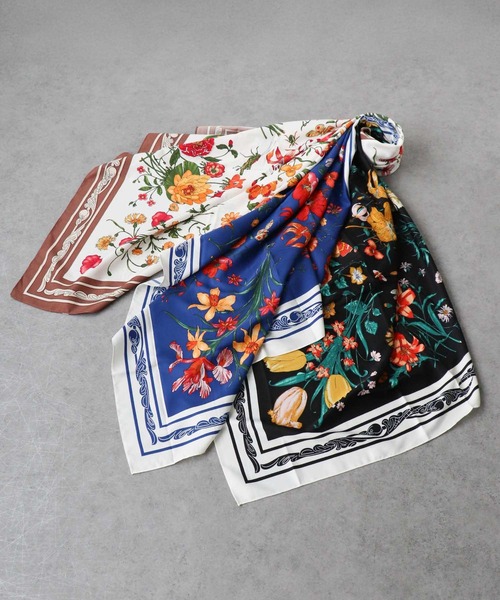 テーブルウェア　4枚セット　ナプキン　スカーフ　花柄　タペストリー テーブルウェア 4枚セット ナプキン スカーフ 花柄 タペストリー