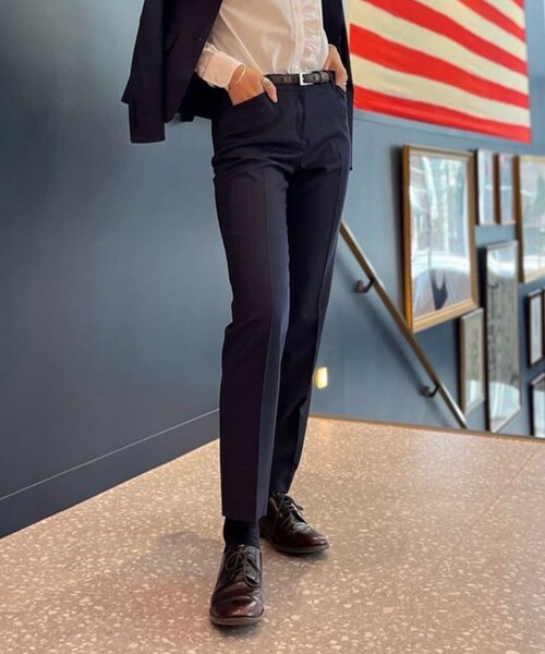 セール】ウール グレンチェック クロップド ドレスパンツ（その他