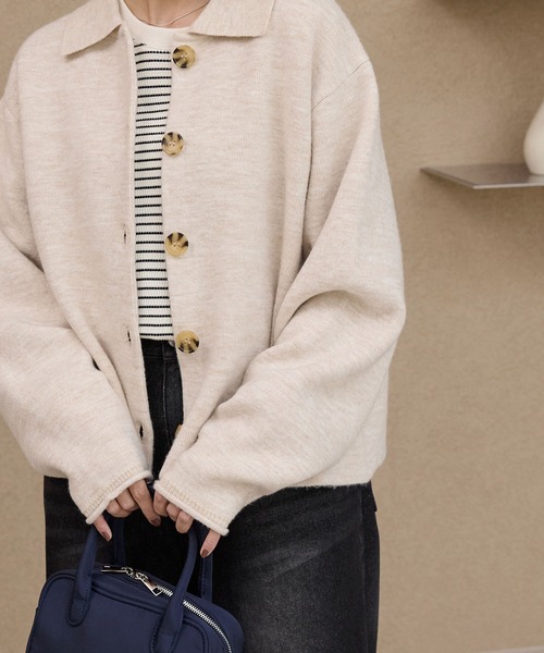 【最終価格】▼スローブイエナ　ニットクルージャケット　カーディガン シャギーニットカーディガン（カーディガン）｜SLOBE IENA（スローブ