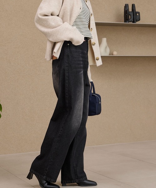 THE CRAFT CREW PRODUCTS(ザクラフトクループロダクツ)の「襟付きジャガードニットカーディガン【THE CRAFT CREW PRODUCTS】(カーディガン/ボレロ・レディース・チャコールグレー/ブラック/アイボリー・FREE)」の15枚目の写真