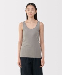 無印良品(ムジルシリョウヒン)の婦人 あったか綿 タンクトップ(インナーウェア/肌着)