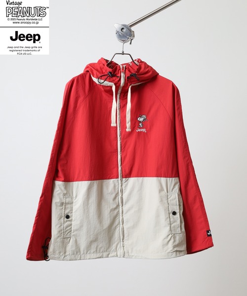 PEANUTS×Jeep 切替ポケッタブルマウンテンパーカー（マウンテン