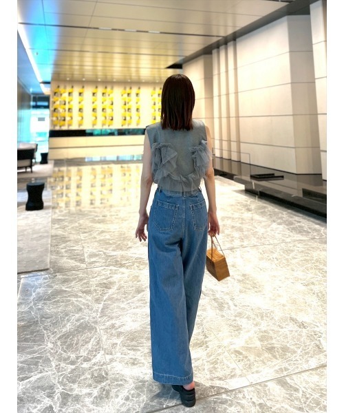 Day and Grade(デイアンドグレイド)の「【前田ゆかセレクト】チュールドッキングプルオーバー(Tシャツ/カットソー・レディース・グレー/ブラック・FREE)」の20枚目の写真