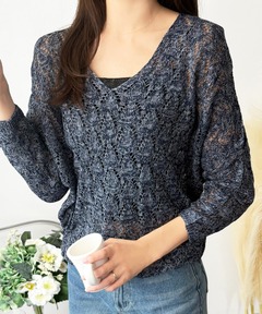 セール】【VERYコラボ】ボタニカル カットジャカード ブラウス（シャツ