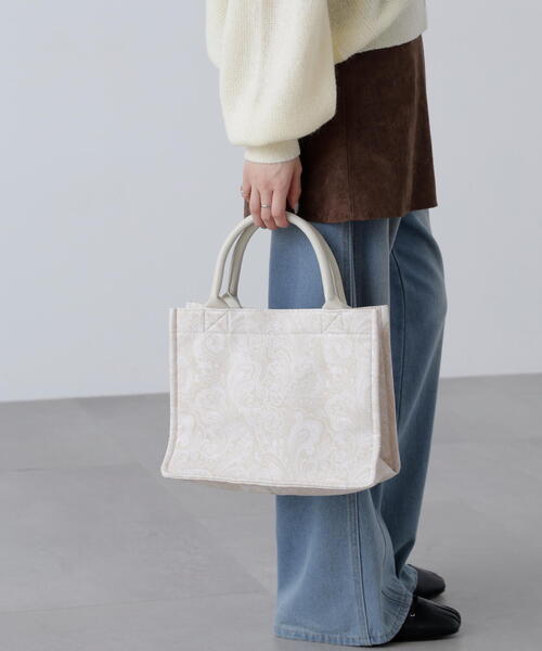 FREE'S MART（フリーズマート）の「スクエアトートバッグ（トートバッグ・レディース・ブルー/ホワイト・ﾌﾘ-）」の12枚目の写真