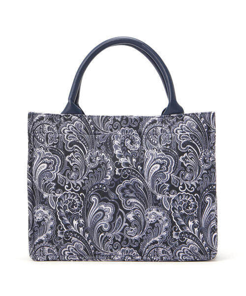 FREE'S MART（フリーズマート）の「スクエアトートバッグ（トートバッグ・レディース・ブルー/ホワイト・ﾌﾘ-）」の4枚目の写真