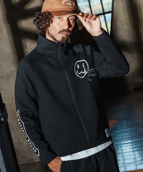 seventy seven(セブンティセブン)の「mj11123-cardboard stand collar JKT(smile&arrow) スタンドカラージャケット(7725W070)(その他アウター・メンズ・ブラック/トップグレー・XL/L/M/S)」の7枚目の写真