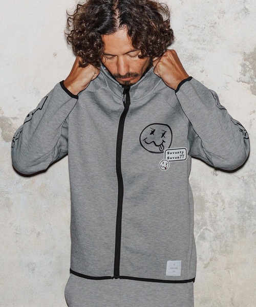 seventy seven(セブンティセブン)の「mj11123-cardboard stand collar JKT(smile&arrow) スタンドカラージャケット(7725W070)(その他アウター・メンズ・ブラック/トップグレー・XL/L/M/S)」の22枚目の写真