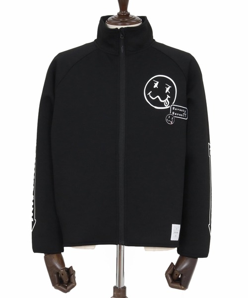 seventy seven(セブンティセブン)の「mj11123-cardboard stand collar JKT(smile&arrow) スタンドカラージャケット(7725W070)(その他アウター・メンズ・ブラック/トップグレー・XL/L/M/S)」の15枚目の写真