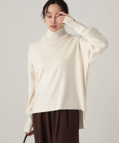 もっちりモイストハイネックプルオーバー/582760（ニット/セーター