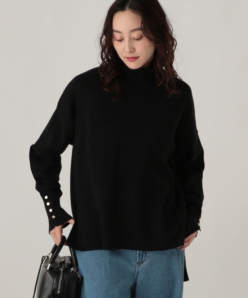 Elura（エルーラ）の「もっちりモイストハイネックプルオーバー/582760（ニット/セーター・レディース・ホワイト系その他/ブラウン/ホワイト/ブラック/ブルー/オレンジ・LARGE/MEDIUM）」の14枚目の写真