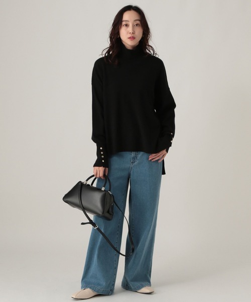 Elura（エルーラ）の「もっちりモイストハイネックプルオーバー/582760（ニット/セーター・レディース・ホワイト系その他/ブラウン/ホワイト/ブラック/ブルー/オレンジ・LARGE/MEDIUM）」の16枚目の写真