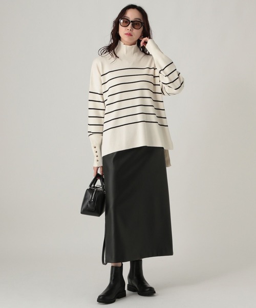 Elura（エルーラ）の「もっちりモイストハイネックプルオーバー/582760（ニット/セーター・レディース・ホワイト系その他/ブラウン/ホワイト/ブラック/ブルー/オレンジ・LARGE/MEDIUM）」の19枚目の写真