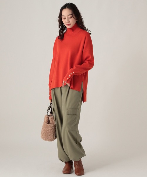 洗えるあったかプルオーバー Elura（エルーラ）の「もっちりモイストハイネックプルオーバー/582760