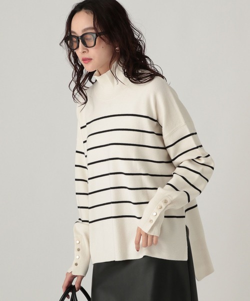 Elura（エルーラ）の「もっちりモイストハイネックプルオーバー/582760（ニット/セーター・レディース・ホワイト系その他/ブラウン/ホワイト/ブラック/ブルー/オレンジ・LARGE/MEDIUM）」の18枚目の写真