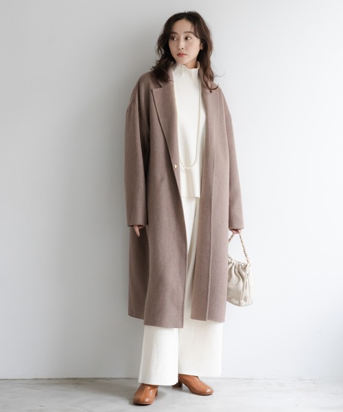 Elura（エルーラ）の「もっちりモイストハイネックプルオーバー/582760（ニット/セーター・レディース・ホワイト系その他/ブラウン/ホワイト/ブラック/ブルー/オレンジ・LARGE/MEDIUM）」の8枚目の写真