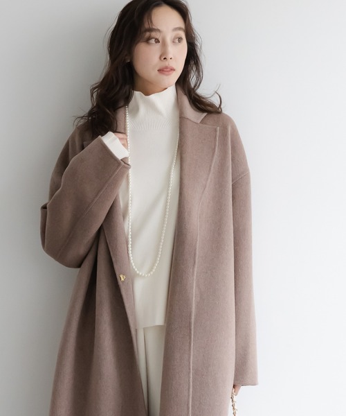 Elura（エルーラ）の「もっちりモイストハイネックプルオーバー/582760（ニット/セーター・レディース・ホワイト系その他/ブラウン/ホワイト/ブラック/ブルー/オレンジ・LARGE/MEDIUM）」の7枚目の写真