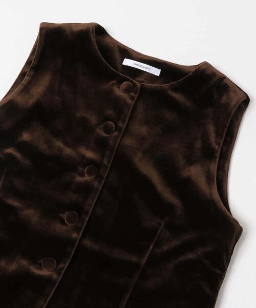 URBAN RESEARCH（アーバンリサーチ）の「ベロアジレ（ベスト・レディース・ブラウン/ブラック・FREE）」の10枚目の写真