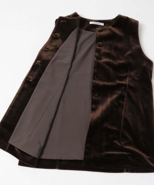 URBAN RESEARCH（アーバンリサーチ）の「ベロアジレ（ベスト・レディース・ブラウン/ブラック・FREE）」の11枚目の写真